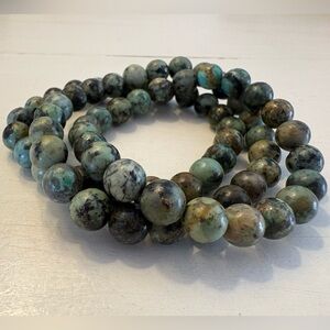 African Turquoise Beaded Bracelet